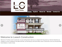 Tablet Screenshot of loeschconstruction.com